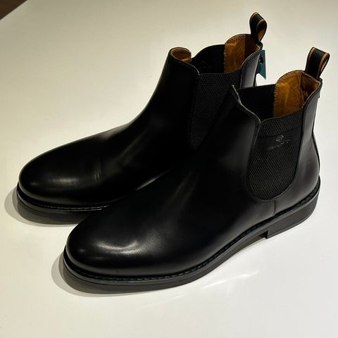Gant støvletter Brookly Chelsea boots black (størrelse 45)