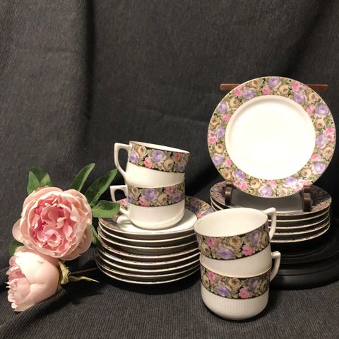 SILESIA gammelt porselen ~ART DECO~~supplering deler til kaffe servise