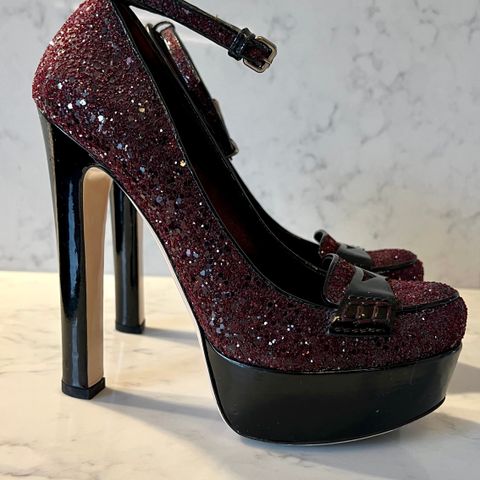 Miu Miu Glitter pumps 38,5