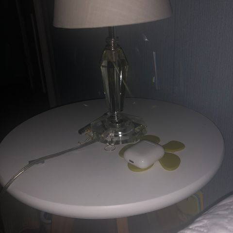 Krystal bord lampe