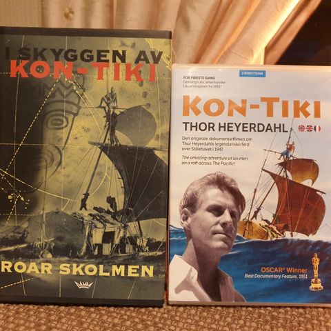 Strøken Kon-Tiki 2-disc dokumentar dvd og bok selges kr 125,-