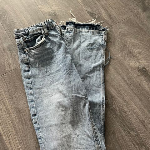 Zara split jeans