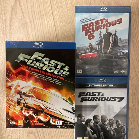Fast & Furious 1-7 (Blu-ray)