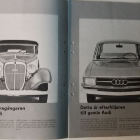 Audi/ Auto Union -brosjyre.