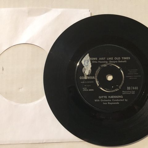 GITTE HÆNNING / THE HEART THAT YOU BREAK - 7" VINYL SINGLE