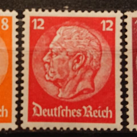 TYSKLAND: Das Reich, 1934. AFA 512*, 514-15** / T1-410 .x