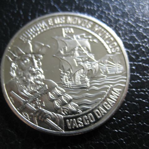 2 1/2  ECU  Portugal 1995  gullbelagt med 24 karat Vasco da Gama