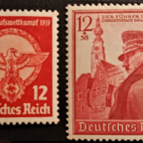 TYSKLAND: Das Reich, 1939, AFA 685** og 686** / T1-401 .x