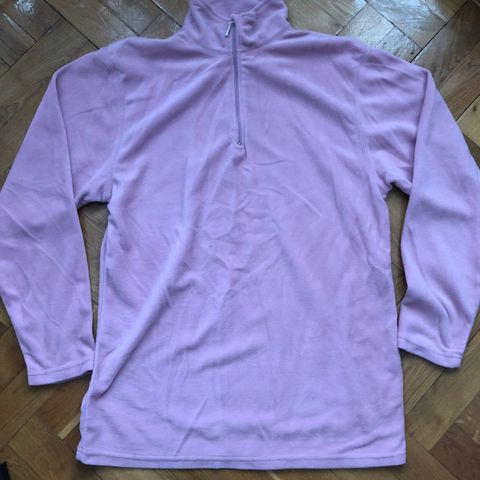 Rosa myk fleece genser, M/L