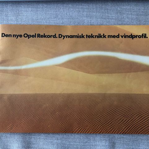 Originalbrosjyre Opel Rekord 1978