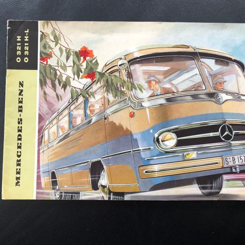 Original Mercedes brosjyre, buss O 321 H