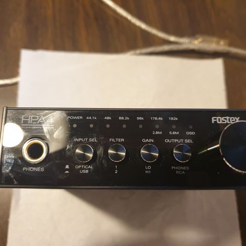 FOSTEX HP A4 24bit DAC Hodetelefon forsterker USB