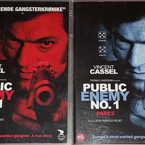 2 DVD.PUBLIC ENEMY NO.1.PART 1 & 2.