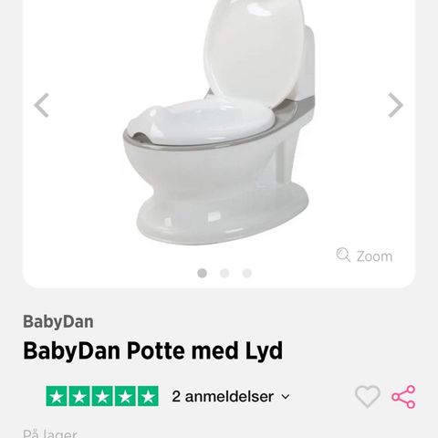 Toalett-potte med lyd