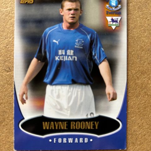 Rookie kort - Wayne Rooney / Everton FC