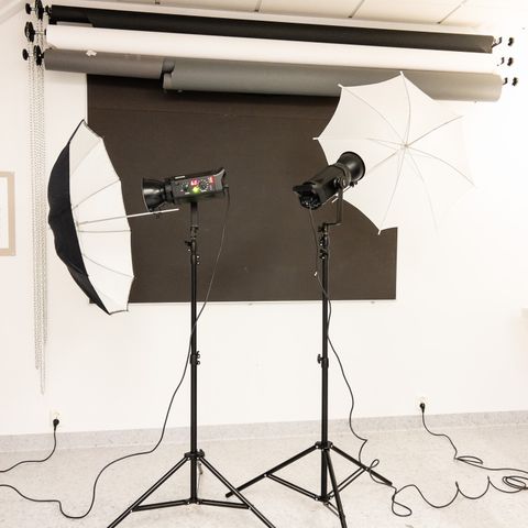 Blitslamper til fotostudio