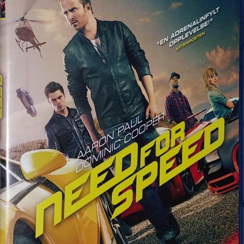 BLU RAY.NEED FOR SPEED.