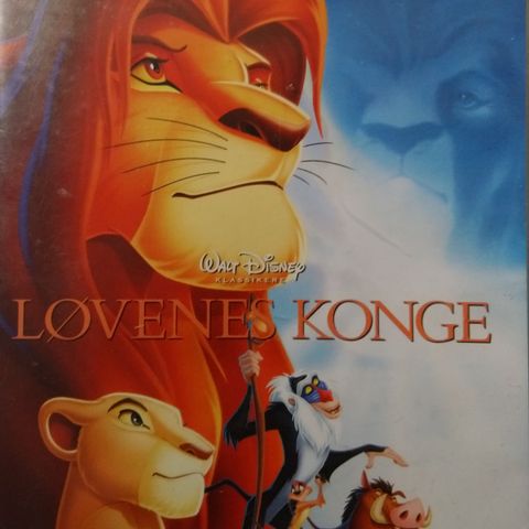 DVD. Walt Disney. Løvenes konge