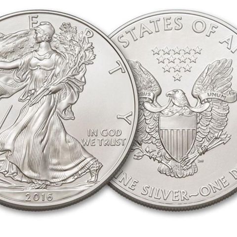 2016 USA Silver eagle ASE, 1 oz Sølv. 999