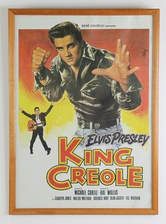 FILMPLAKAT, "King Creole, Elvis Presley", circa 1980s