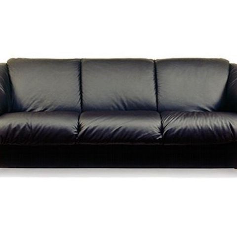 Ny pris, Ekornes Manhattan sofagruppe svart.