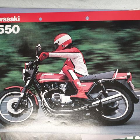 Kawasaki Z 550 1981  brosjyre