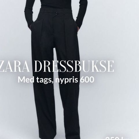 Ny dressbukse fra Zara med tags