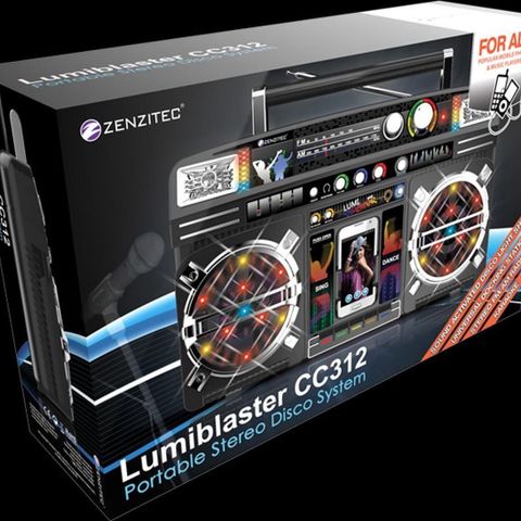 Lumiblaster CC312 bærbar stero disco system fra merket Zenzitec.