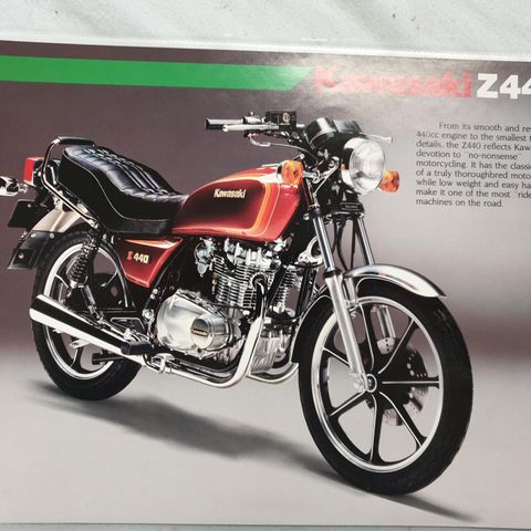 Kawasaki Z 440 1983 brosjyre