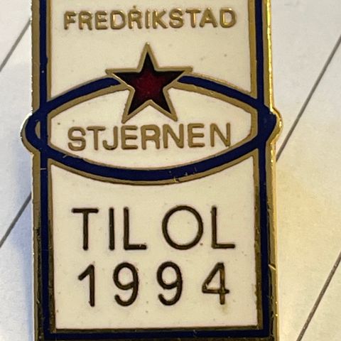 Stjernen Fredrikstad Til OL 1994 pin