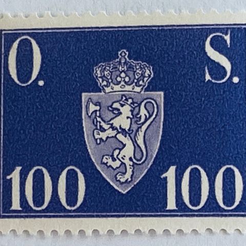 Norge 1951/52 O.S. T 74 Postfrisk