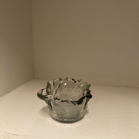 skål /bolle handkerchief glass 1970