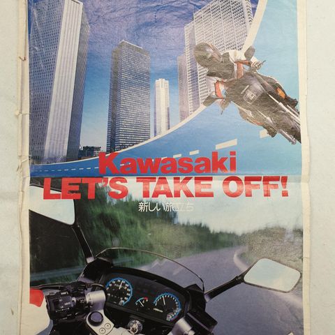 Kawasaki 1986  samle program brosjyre japan