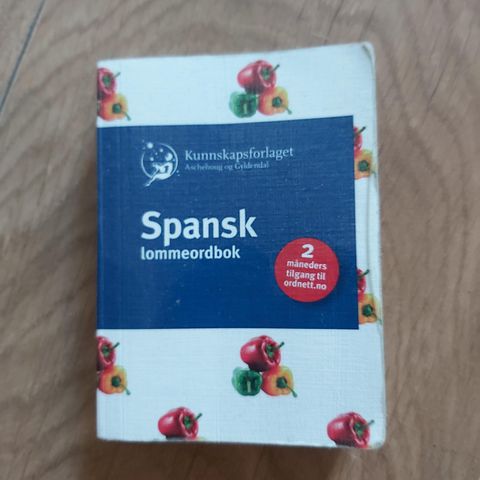 Spansk lommeordbok.