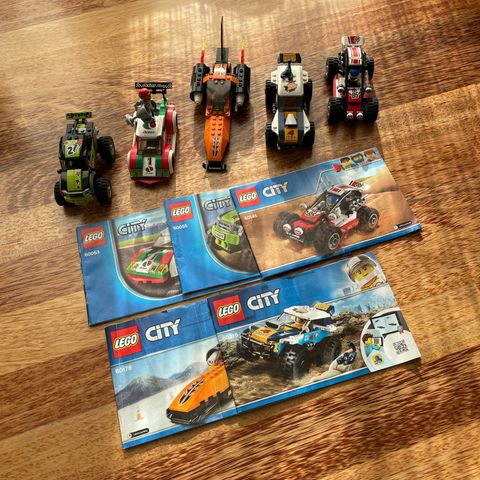 Lego City 60053, 60055, 60145, 60178 & 60218