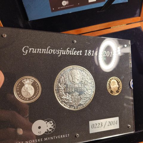 "Det Store Grunnlovssettet 1814-2014" 60mm Minnemedalje i Sølv