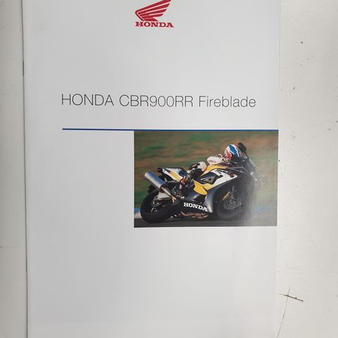 Honda CBR 900 RR 2000 Brosjyre