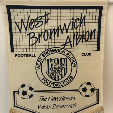 West Bromwich Albion - stor vintage vimpel