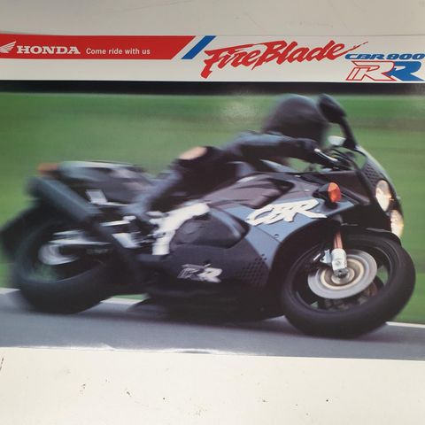 Honda CBR 900 RR 1992 Brosjyre