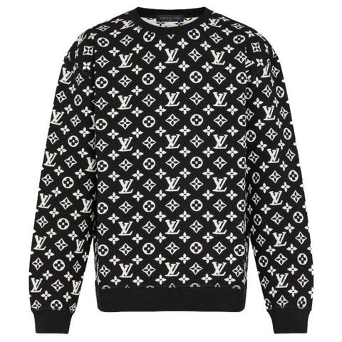 Louis Vuitton monogram jacquard crew neck