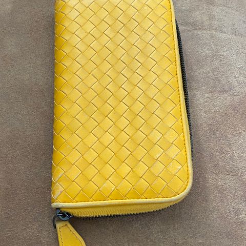 Bottega veneta long wallet/lommebok - okergul