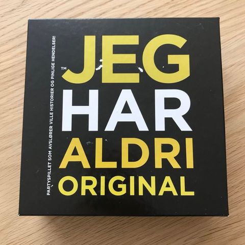 Brettspill: jeg har aldri 🟡⚫️