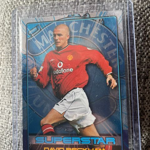 David Beckham Superstar Blue Foil Fotballkort