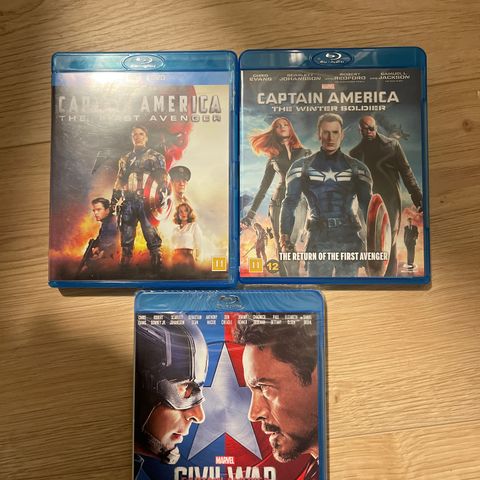 Captain America 1-3 (Blu-ray) Marvel