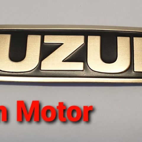 Suzuki GP 100 125  TR 125 Emblem  motor  / boks  bak sete