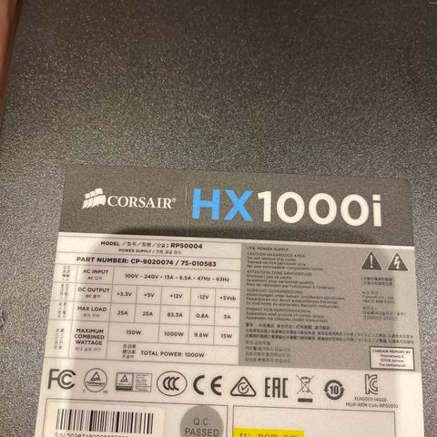 Power supply hx1000i