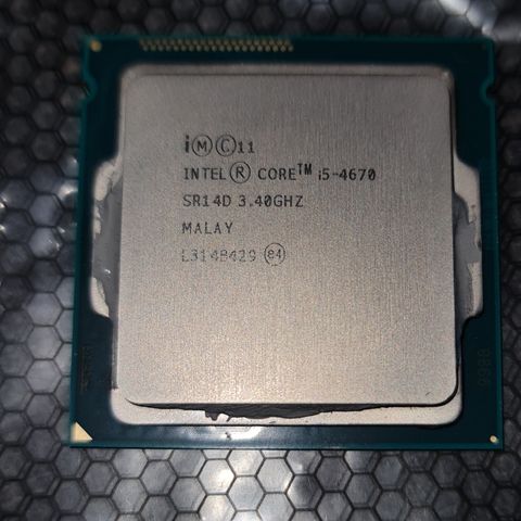CPU i5 4670 3.40GHz