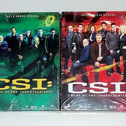 42 DVD.CSI:THE COMPLETE SEASON 1,2,3,,4,5,6 & 7. 4 stk.Uåpnet.