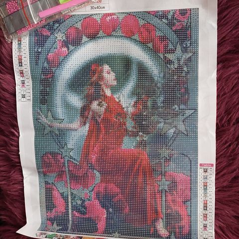 Diamond painting 5D bilde 30 x 40 cm uperlet ny