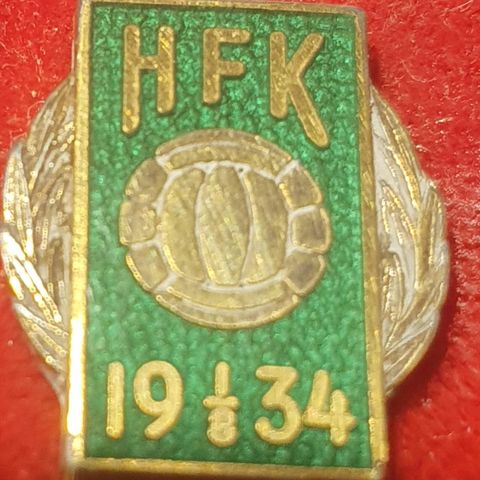 Gull og emalje HALDEN FOTBALL KLUBB 1934
